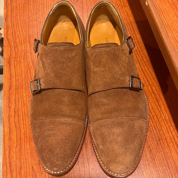 Tan suede double monk, size 9 (EU42) main image 5
